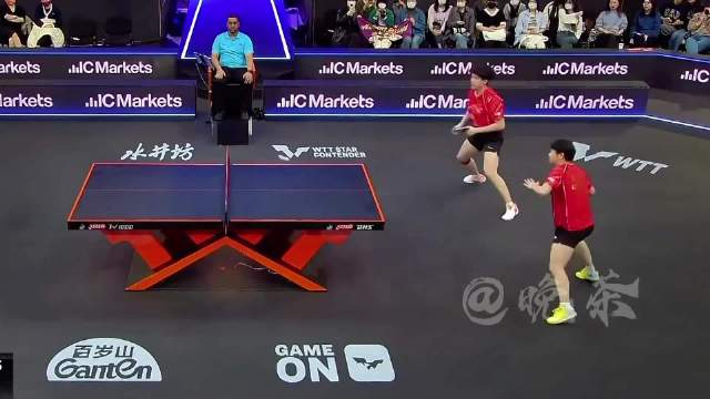 王楚钦孙颖莎默契配合动作一致惊艳赛场