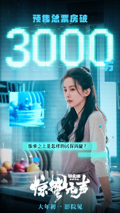 张艺谋谍战新片预售破3000万登春节档第二，易烊千玺朱一龙双雄对决