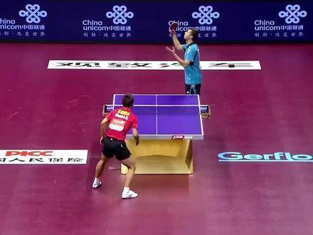张继科携手萨姆索诺夫上演乒乓巅峰对决：48拍极限对拉！