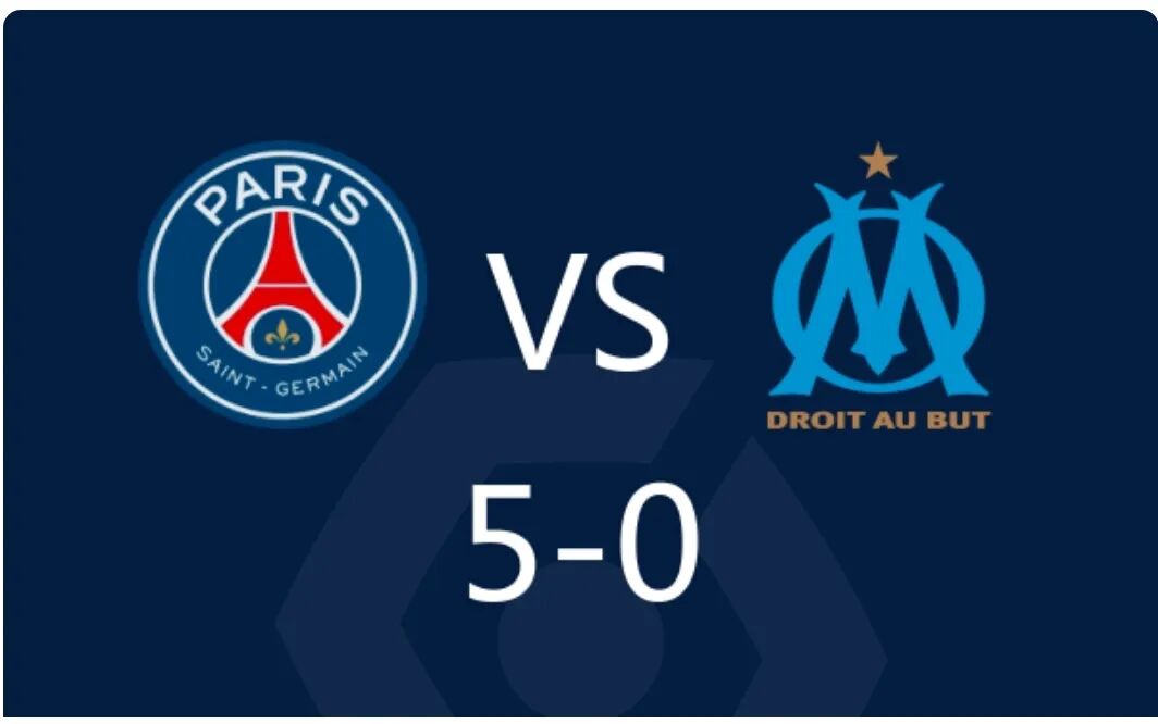 法甲战况|巴黎圣日耳曼5-0狂胜马赛,登贝莱梅开二度+10分全场最佳