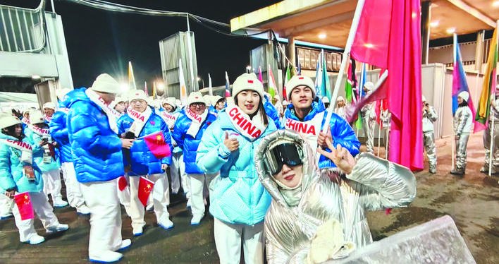 作为举牌手 合肥姑娘亮相冬奥会