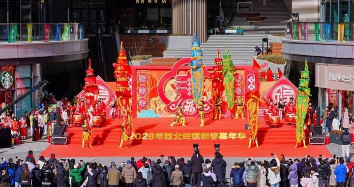 现场壮观！实拍，今天的西北旺年味儿爆棚