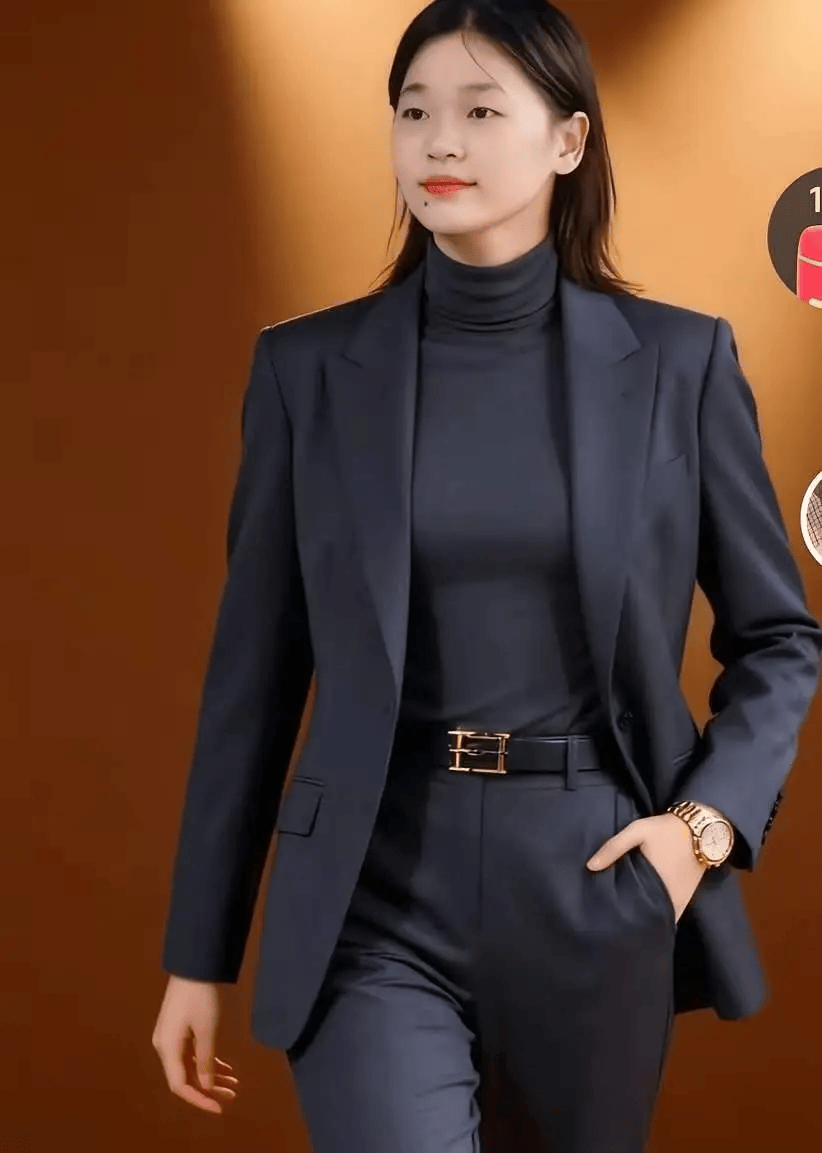 全红婵高定西装亮相,优雅知性扑面而来,告别假小子风