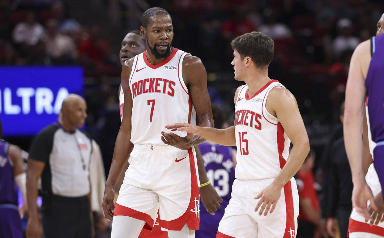 火箭队双重喜讯!申京接替亚历山大递补入全明星,休斯顿双核堪比姚麦组合_凯文·杜兰特_1_NBA