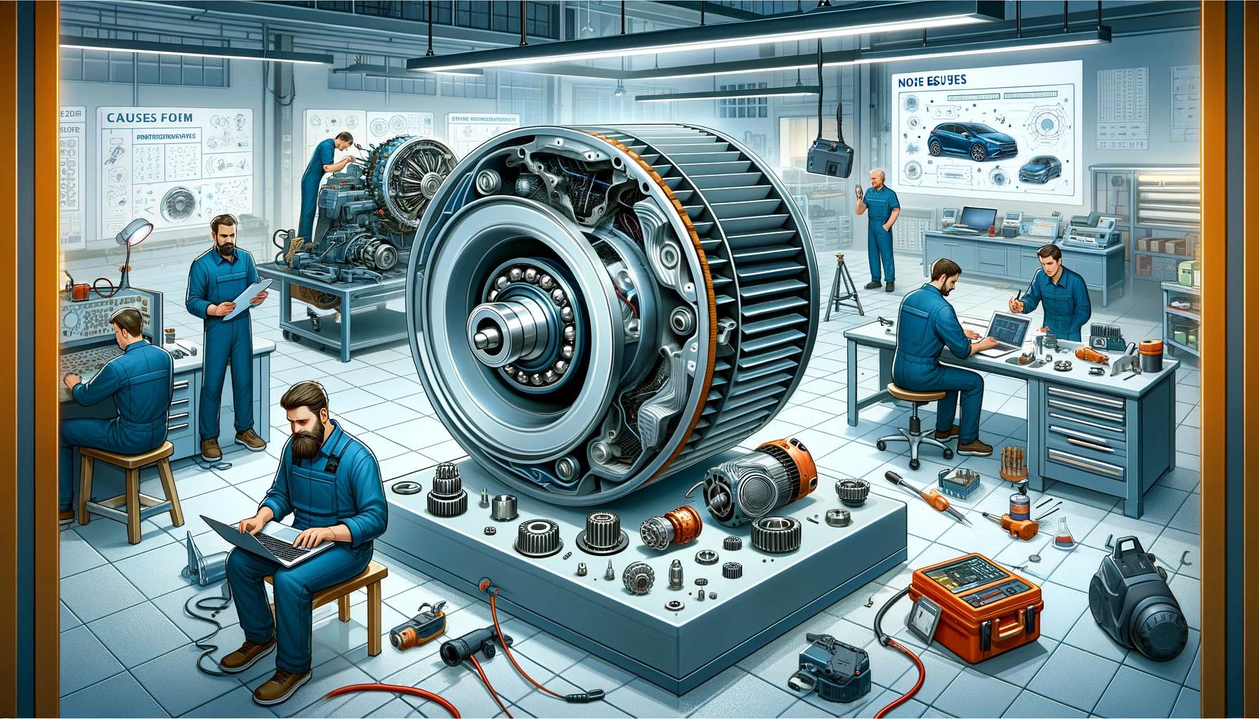 蔚来ES8 驱动电机异响怎么回事?_新能源汽车故障_汽车大师