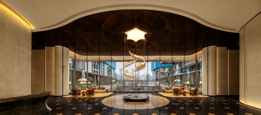 ▲龙翔·未央和鸣归家大堂实拍图