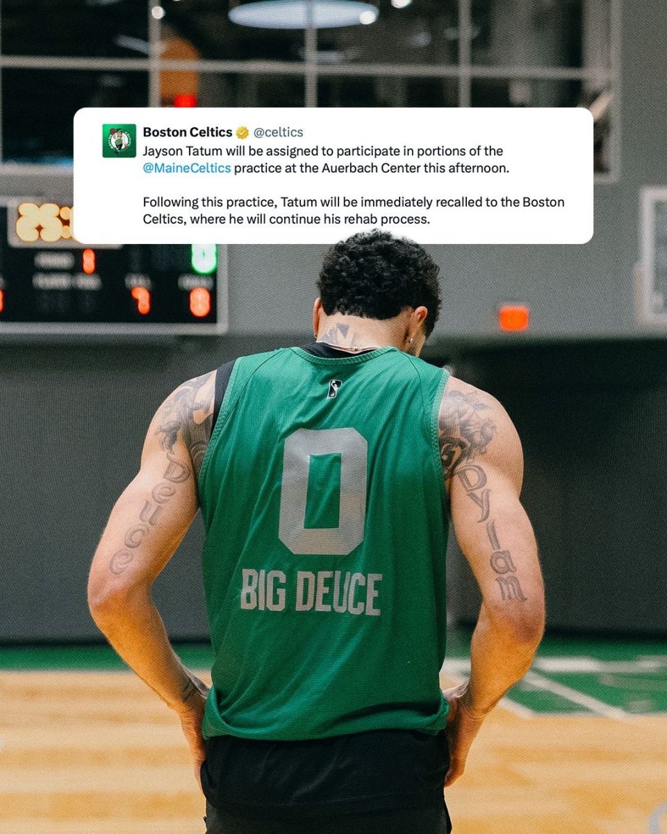 随下属球队训练！凯尔特人官方晒塔图姆训练照：继续工作