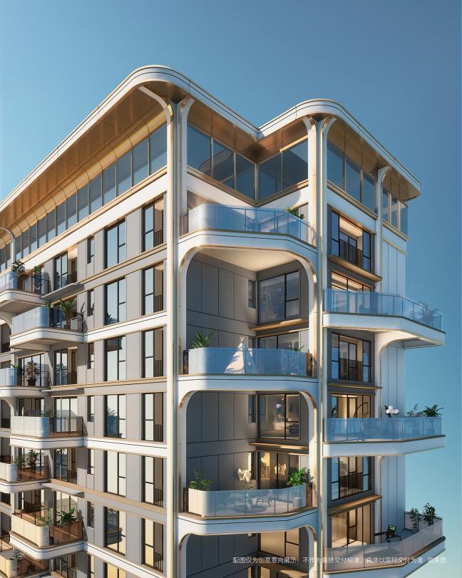 ▲龙翔·未央和鸣外立面效果图