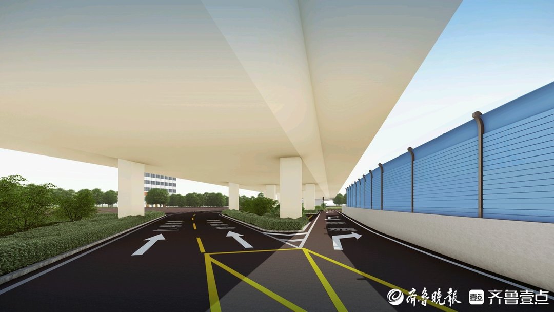 济南二环东路堵点有了新“解法”，旅游路路口增设右转专用道