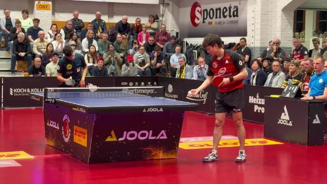 林高远也在欧洲锤炼自己，这个正手多拍相持打的也是很精彩的