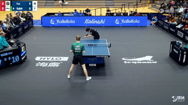 摸索适应对手速度、发球 连拿四分 首局胜出