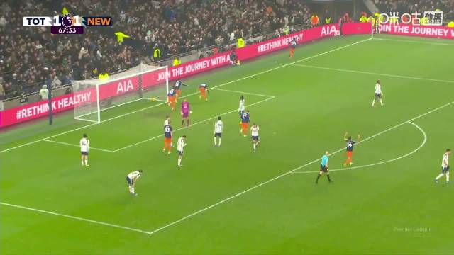 热刺1-2负纽卡8轮不胜跌入降级区，三中门框错失扳平良机