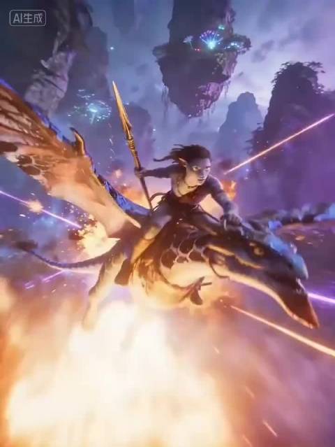 网友用AI生成阿凡达战斗短片，小云雀技术引关注