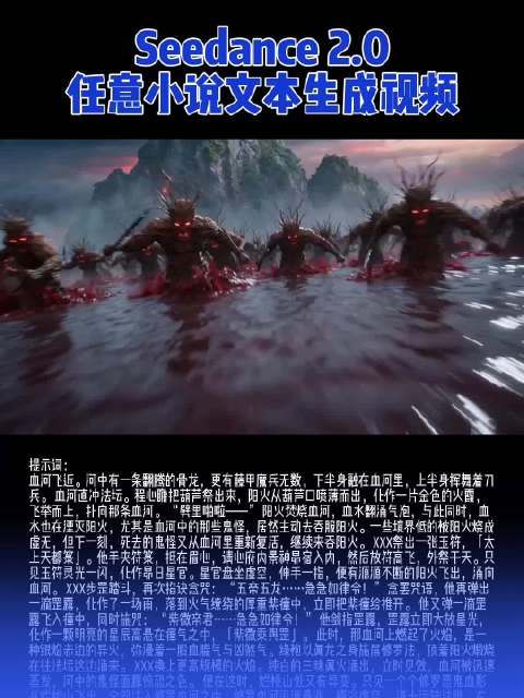 Seedance 2.0实现小说文本自动生成视频，支持连续延长