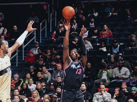 阿德巴约22+8+3，韦尔替补两双鲍威尔5记三分，热火31分血洗奇才