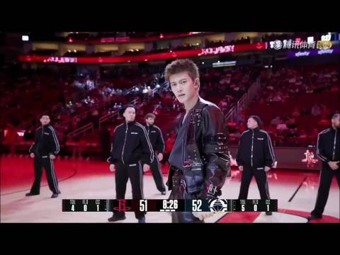 任嘉伦NBA新春夜首秀两首原创连唱气场全开