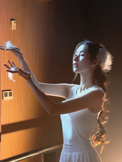 王玉雯春晚造型惊艳！172cm身高+芭蕾舞功底，这腿长是真实存在的吗？