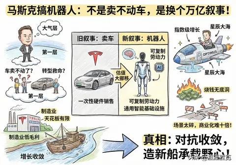马斯克急着搞机器人？别天真了，根本不是因为车卖不动