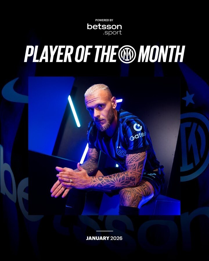 7场比赛4球2助，迪马尔科当选国米1月最佳球员