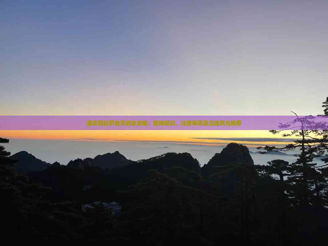 重庆到拉萨自驾游全攻略:路线规划、注意事项及沿途风光推荐-2025商务旅游