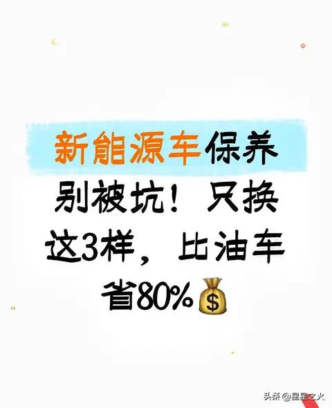 新能源车保养避坑指南：只做3项比油车省80%，4S店坑钱项目全曝光