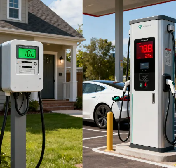 新能源汽车充电费用怎么算?家用、公共充电桩价差大，这样更省_太平洋号