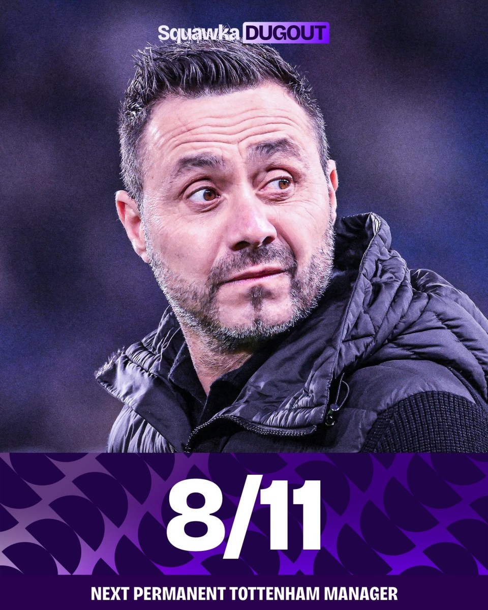 热刺新帅赔率：德泽尔比居首，哈维、阿莫林、波切蒂诺上榜