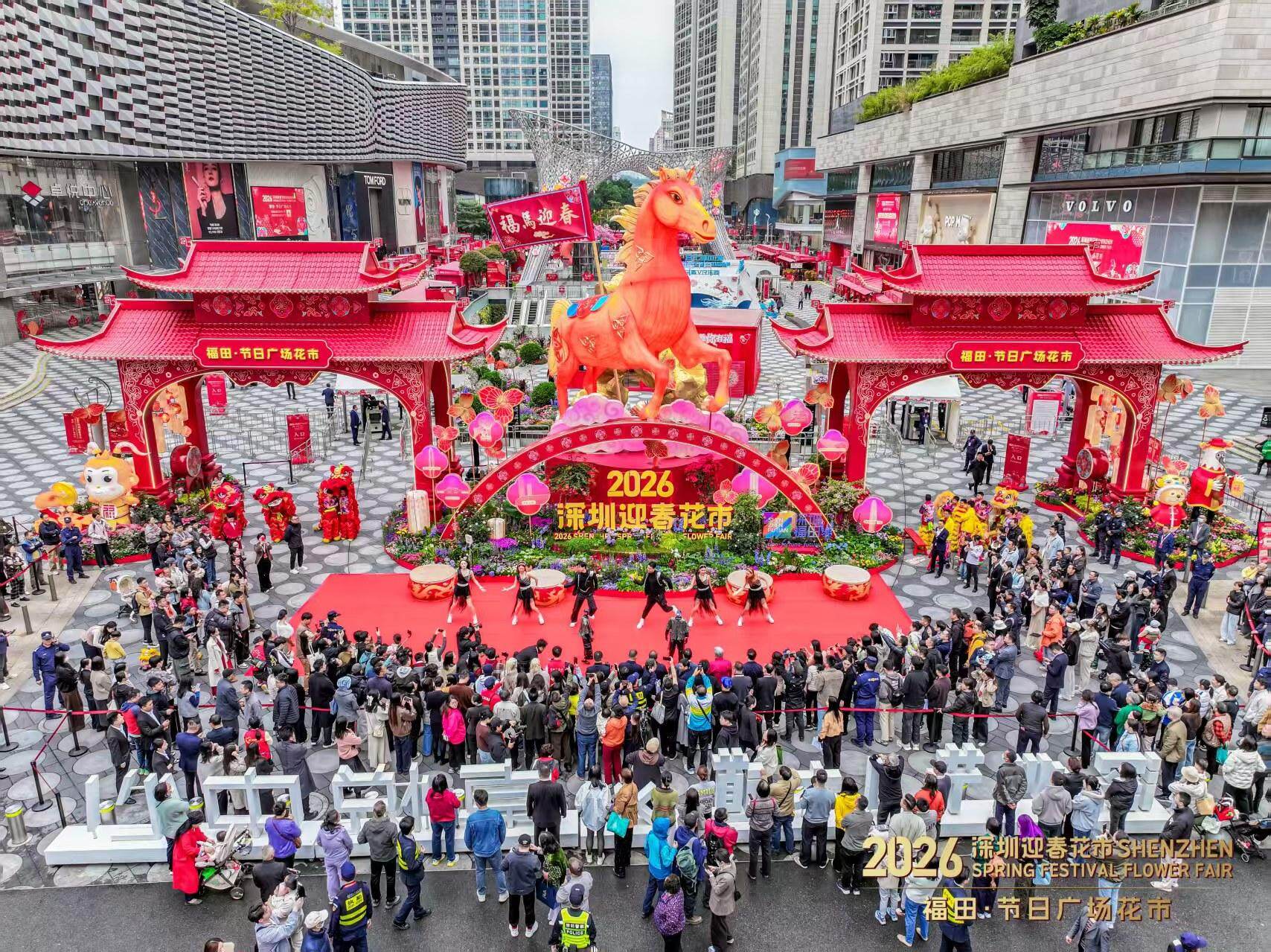 【视频】首日迎客超33万人次！深圳福田迎春花市火热开市