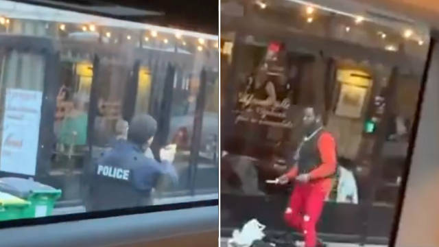 法国一持刀男子试图在公交上行凶 下车后被警方连开数枪