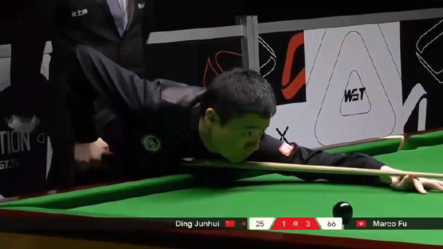 丁俊晖关键局罚分失误，傅家俊4-1先夺赛点