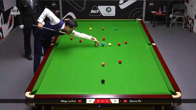 斯诺克世界公开赛傅家俊单杆86分3-1领先丁俊晖