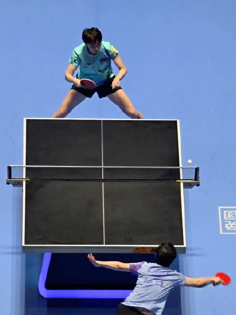 孙颖莎王曼昱亚洲杯决赛争议球慢放