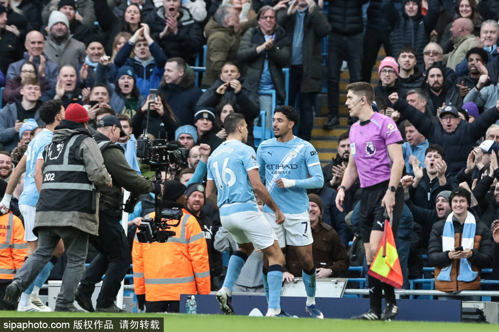 曼城轻取富勒姆，奥赖利与罗德里中场组合闪耀全场