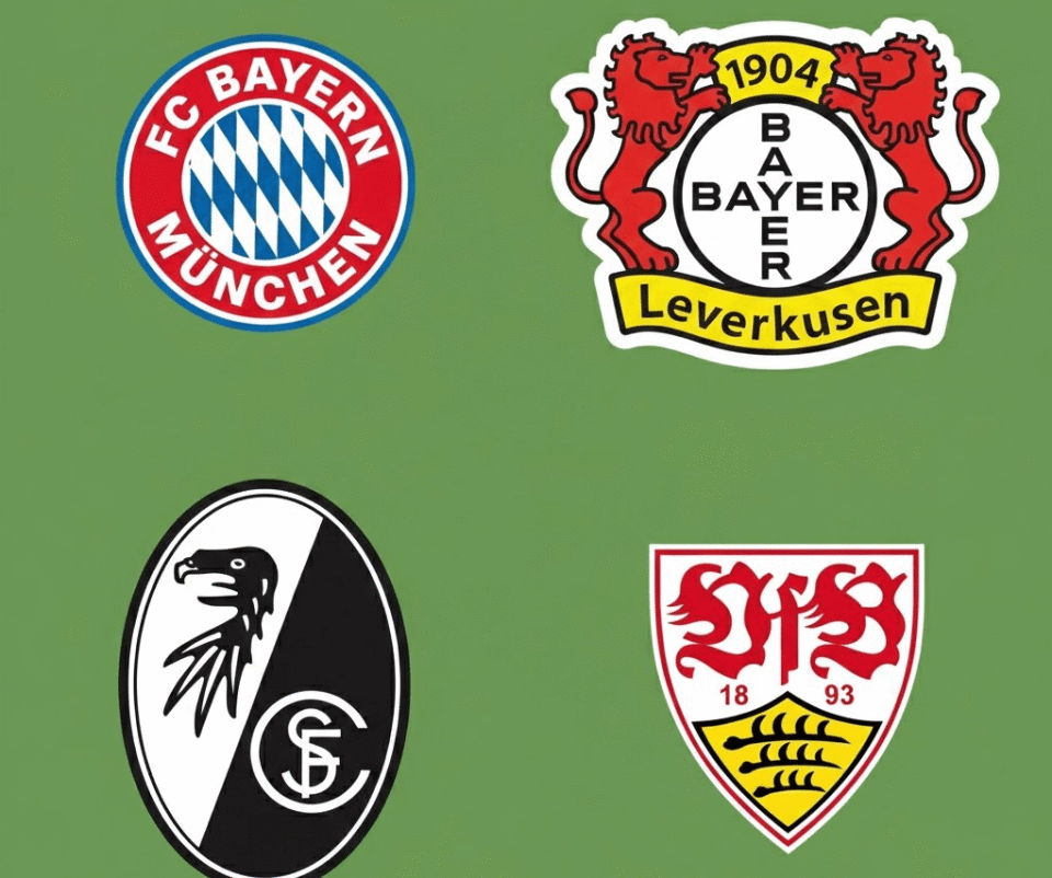德国杯四强：拜仁慕尼黑、勒沃库森、斯图加特、弗赖堡