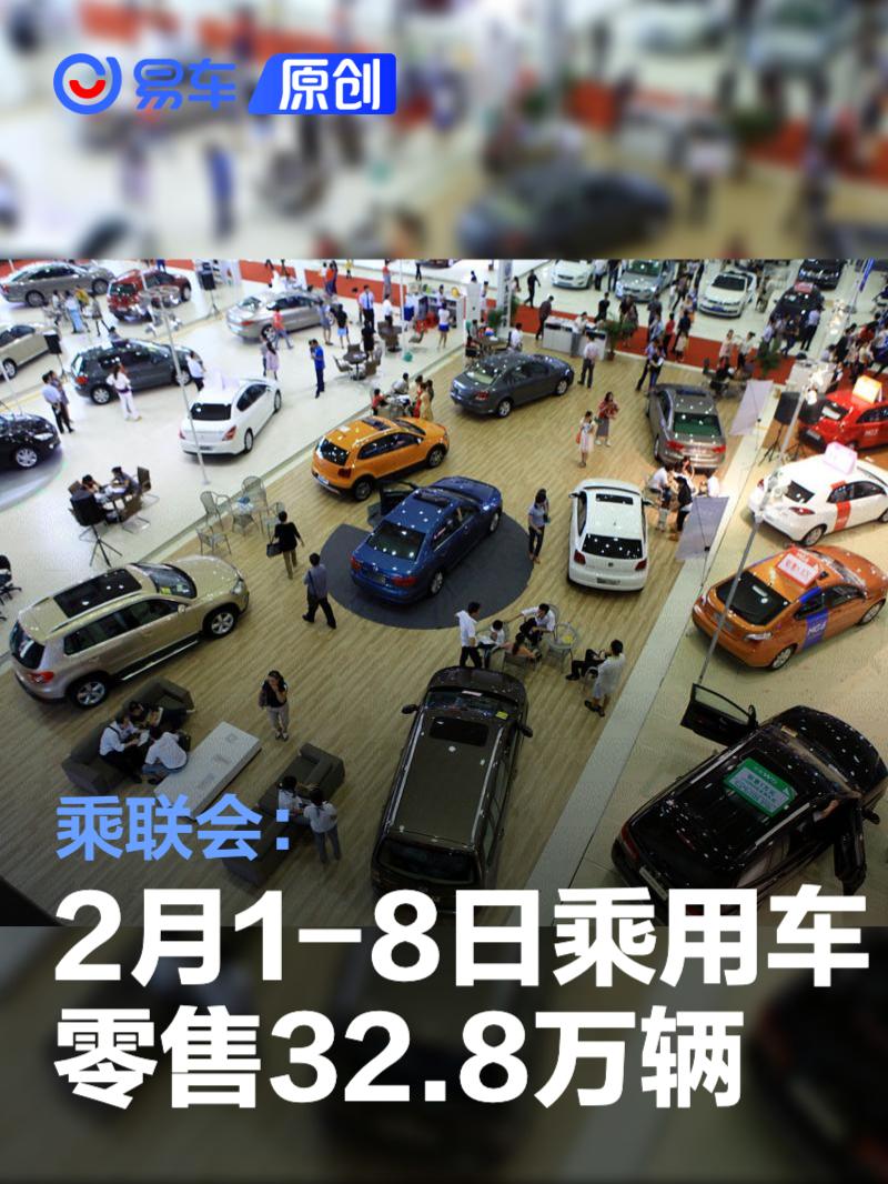乘联会：2月1-8日乘用车零售32.8万辆 新能源渗透率36.4%