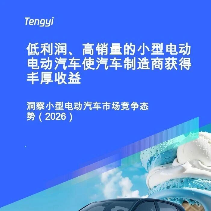 易车研究院：小型电动汽车行业市场竞争力洞察