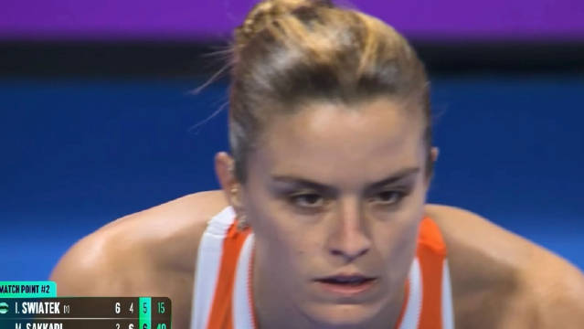 萨卡里逆转斯瓦泰克晋级多哈赛四强