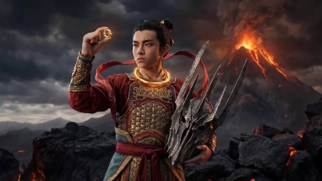 网友用即梦seedance2.0制作的动画，这次是哪吒乱入中土世界