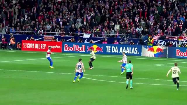 马竞4比0巴萨，国王杯半决赛首回合大胜