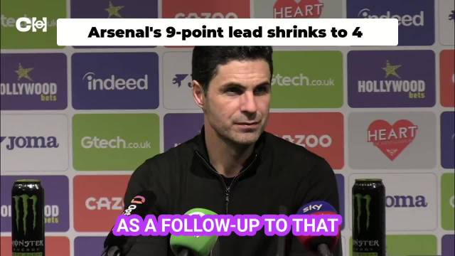 阿尔特塔回应积分差距变化，强调赛季充满变数