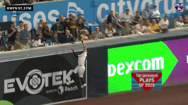 费尔南多-塔蒂斯高墙跳跃阻本垒打，入选2025最佳守备第9名