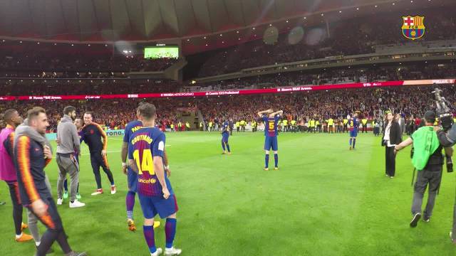 塞维利亚 0-5 巴萨 | 球员镜头下的庆祝时刻