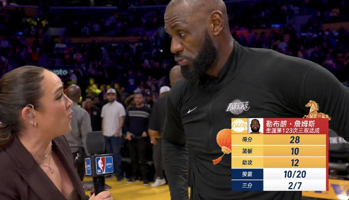 詹姆斯与独行侠队东契奇本场数据对比如何？