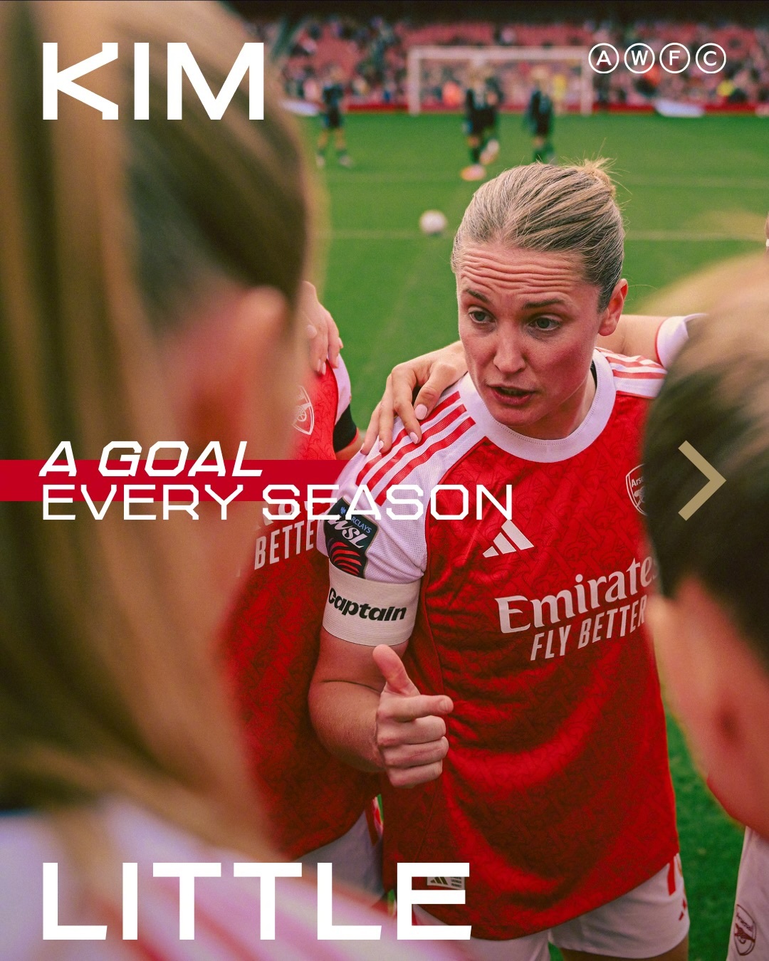 枪手女足队长金·利特尔从青涩小将成长为传奇核心