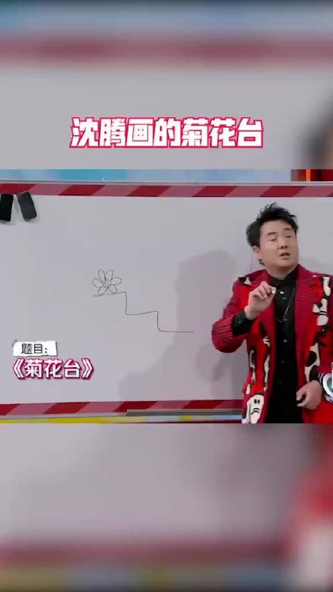 沈腾沈涛同画菊花台作品风格迥异