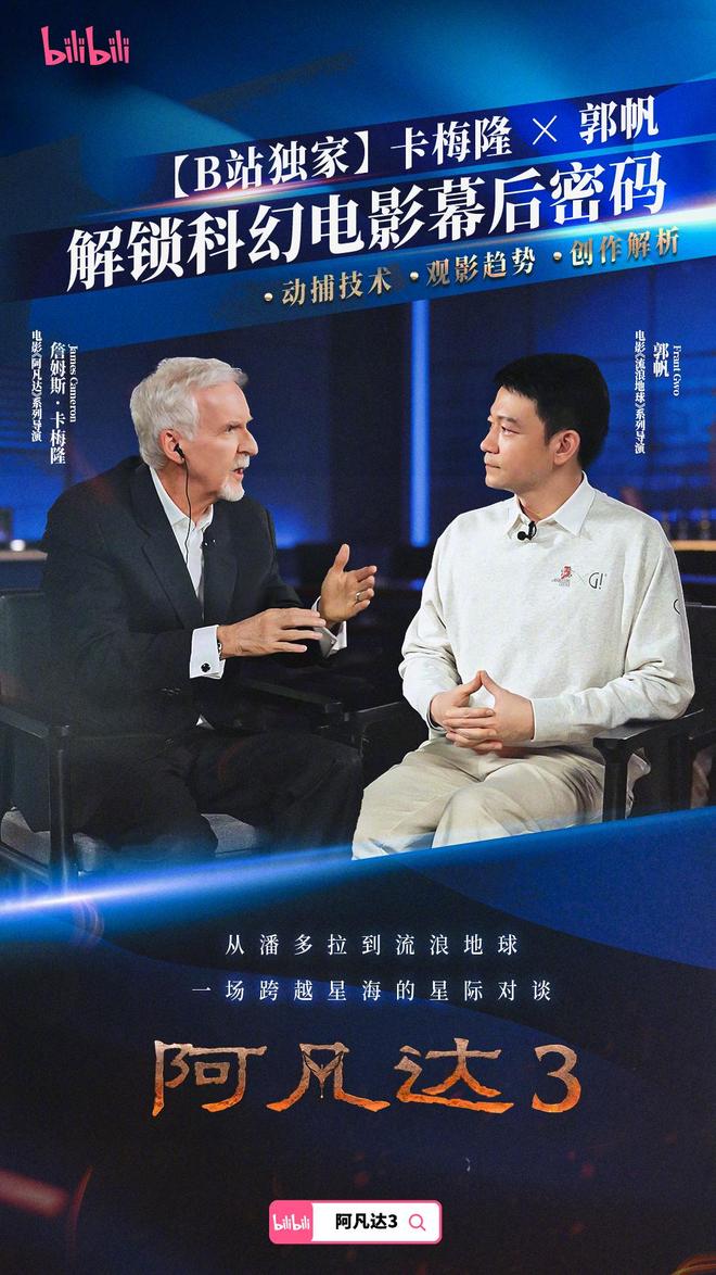 卡梅隆×郭帆首度公开对谈，杨紫琼加盟《流浪地球3》