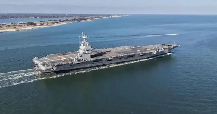 美国第二艘电磁弹射航母完成首次海试