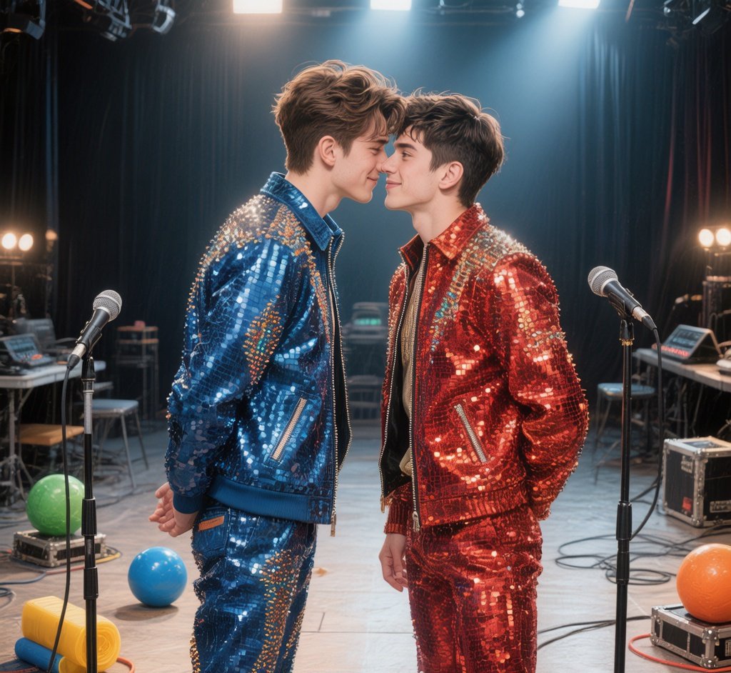 时代少年团新物料发布,成员宋亚轩刘耀文近距离互动引网友热议