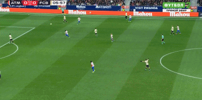 半场：马竞4-0巴萨，埃里克乌龙，卢克曼、格列兹曼建功