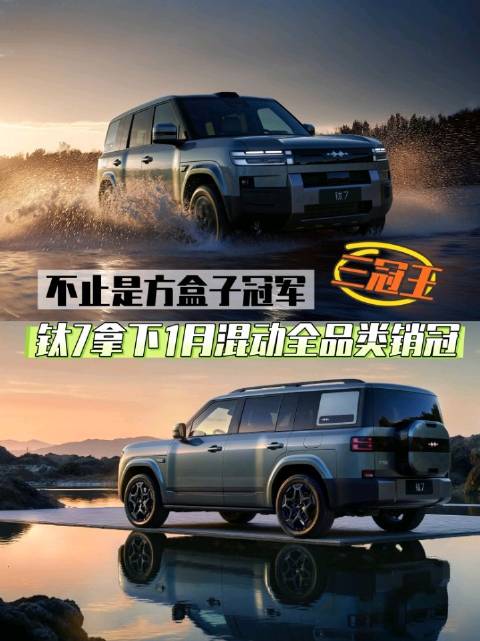 方程豹钛7蝉联三冠王，斩获1月混动全品类销冠